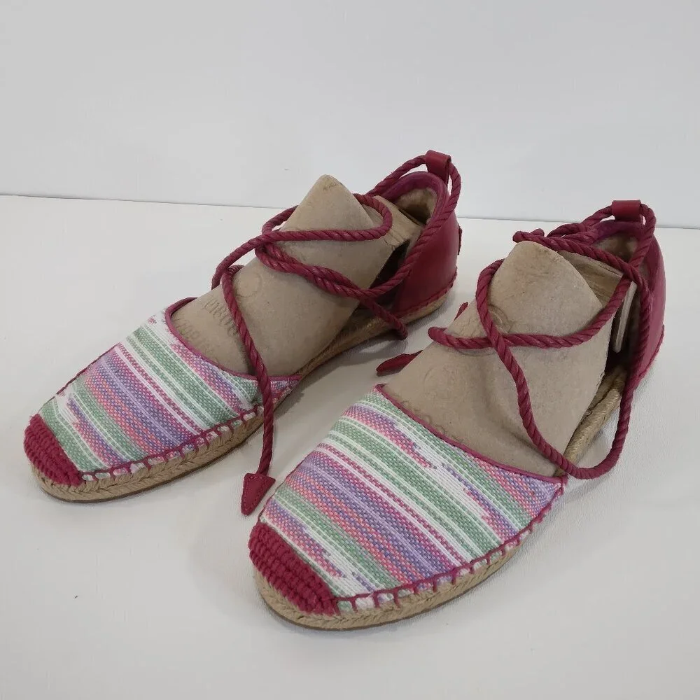 UGG Libbi Serape Espadrille Pink Sandals 1011189 Size 8 NEW